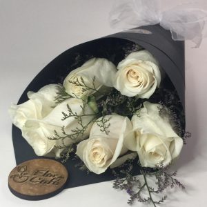 Cono Flor de Café 6 Rosas Importadas